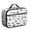 Basketball and Heart, variant on Basketball and Star Gray Pattern Insulated Lunch Bag Teens,Bento School Lunch Bag for Teens for Work,Picnic or Travel 10.6x7.7x4.3 Inches,12 Can Capacity