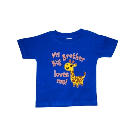 

Inktastic My Big Brother Loves me- cute giraffe Gift Baby Boy or Baby Girl T-Shirt