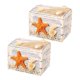 thumbnail image 1 of 2 Pcs Mediterranean Wooden Storage Box Treasure Storage Nautical Decoraiton Desktop Wooden Box Jewelry Sundries Case Organizer Gift Box Candy Box (Sea, 1 of 3