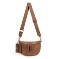 thumbnail image 1 of Bolso Hombro PU Cuero Moderno Color Sólido Elegante (marrón), 1 of 9