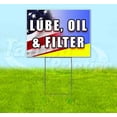 thumbnail image 1 of Lube Oil And Filter (18" x 24") Yard Sign, Includes Metal Step Stake, 1 of 6