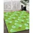 thumbnail image 3 of Ahgly Company Machine Washable Indoor Rectangle Transitional Green Area Rugs, 7' x 9', 3 of 7
