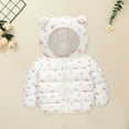 thumbnail image 2 of EnJoCho Baby Kids Vestment Autumn Winter Toddler Girl Boy Long Sleeved Down Padded Jacket Light Ear Padded Coat 1 to 6 Years Kids Trendy Outfits 12-18 Months, 2 of 4