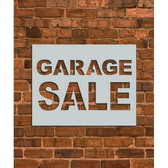 Garage Sale Sign Stencil