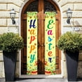 thumbnail image 2 of PATLOLLAV Easter Porch Sign Happy Easter Hanging Banners Cartoon Rabbit Bunny Egg Door Sign Colorful Easter Spring Door Banner for Indoor Outdoor Home Party Wall Decoration, 12 x 72 Inch, 2 of 3