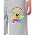 thumbnail image 2 of SpongeBob SquarePants Mens' Never Grow Up Sleep Lounge Pajama Shorts, 2 of 6