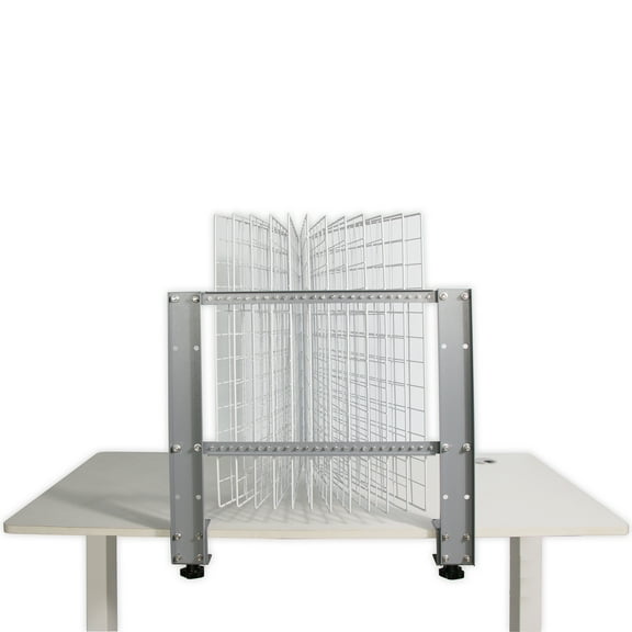 12-Panel Desktop Vertical Drying Rack Edge-mounted) Display Stand