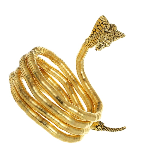 Hemoton Elegant Snake Charm Necklace Flexible Snake Chain Bracelet Snake Jewelry for Men Women Halloween Snake Bracelet Bendable Snake Bracelet