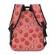 thumbnail image 4 of Easygdp Red Strawberry Mochila Ergonómica Versátil para Laptop - Múltiples Bolsillos, Correas Ajustables, Unisex para Escuela, Viajes y Actividades al Aire Libre-One Size, 4 of 5