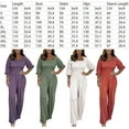 thumbnail image 2 of Jumpsuit for Womens Fashion Casual Solid Color Jumpsuit with Sleeves, 2 of 7