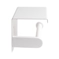 thumbnail image 4 of ALFI brand ABTPC66-W White Matte Stainless Steel Toilet Paper Holder with Shelf, 4 of 5