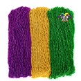 thumbnail image 1 of Collares de cuentas para Mardi Gras Huskein, 120 piezas, morado, dorado y verde, 1 of 7