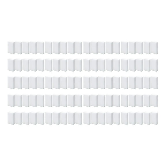 100pcs Magic Wipe Car Wash Sponge Wipe Decontamination Nano Friction Cleaning Sponge Wipe for Kitchen and Household Cleaning Dishwasher Safe Soft Scrub