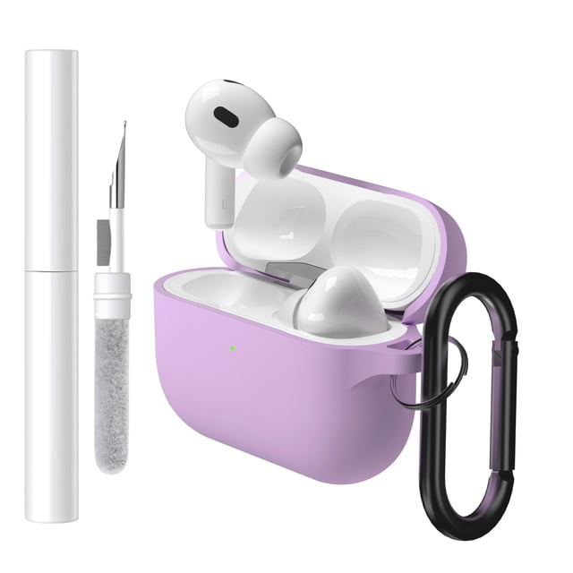 Funda Portátil para Dispositivo Electrónico Brujula AirPods Pro 3 Color Lila Claro