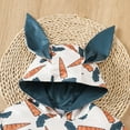thumbnail image 4 of Baby Boys Girls Clothes 12 to 18 Months Easter Bunny Rompers Short Sleeve Cute Rabbit Prints Bodysuit Casual Hooded Breathable Cotton Pullover Tops Z02-White 3-6 Months, 4 of 6