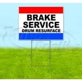 thumbnail image 1 of Brake Service Drum Resurface (18" x 24") Yard Sign, Includes Metal Step Stake, 1 of 6