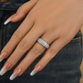 thumbnail image 6 of Bow Jewel Brilliant 1.5 Ct Round Cut Diamond Rings for Her - Silver 14k White Gold over Ring - Full Eternity Diamond Rings for Women's - Forever Diamond Ring for Women's - Bridal Rings for Women's, 6 of 10
