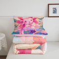 thumbnail image 5 of Manfei Ocean Axolotl Full Size Comforter Sets,Sealife Salamander Bedding Comforter Set,Pink Reversible,3 Pieces,1 Comforter and 2 Pillowcases, 5 of 7