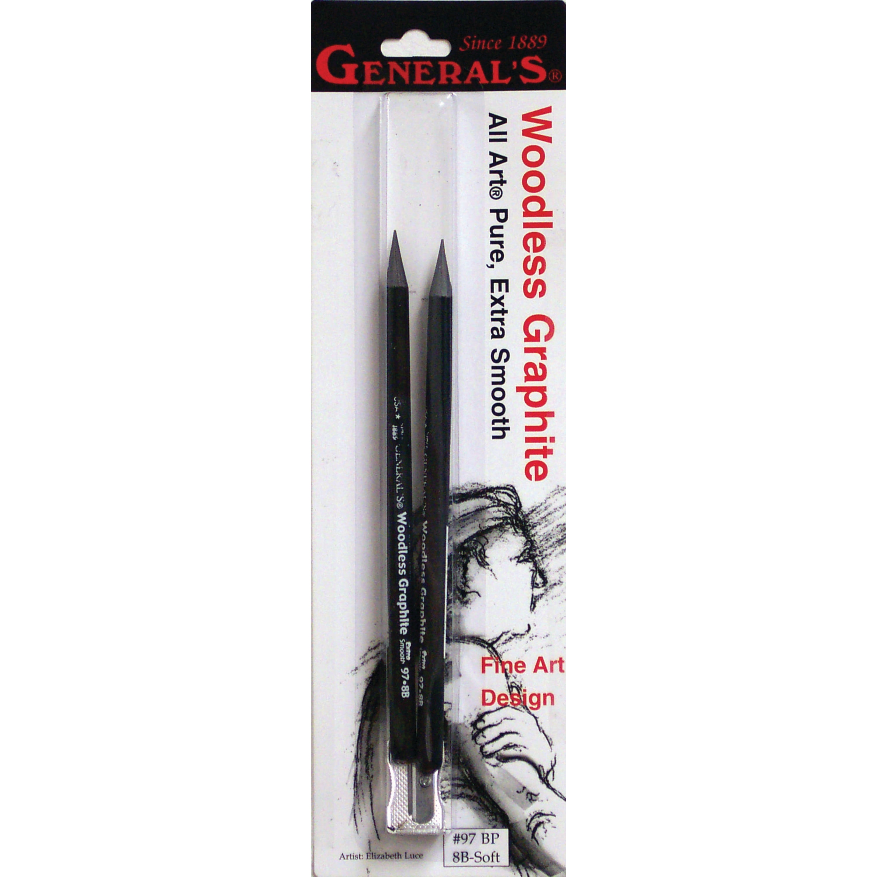 General Pencil Pure Woodless Graphite Set, Extra Soft