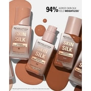 Revolution Skin Silk Serum Foundation Makeup, Medium Coverage, F9.2N, 0.77 fl oz