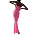 thumbnail image 6 of Nituyy Women's Summer Slip Long Dress, Solid Spaghetti Strap Bodycon Dress, 6 of 9