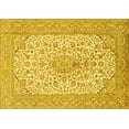 thumbnail image 1 of Ahgly Company Machine Washable Indoor Rectangle Persian Yellow Traditional Area Rugs, 8' x 12', 1 of 4