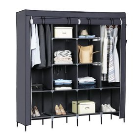 Ktaxon Portable Closet Wardrobe Clothes Rack Storage Organizer
