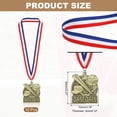 thumbnail image 2 of Uxcell Baseball Games Court Award Medals with Ribbons, Winner Medals Prizes for Competitions Sports Party Gold, 2 of 7