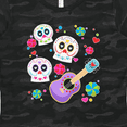 thumbnail image 4 of Inktastic Day of the Dead Owl Sugar Skulls and Guitar Women's T-Shirt, 4 of 5