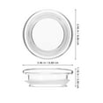thumbnail image 2 of Zehuanyu 4pcs Glass Pitcher Lid With Silicone Sealing Ring Pitcher Lid Water Jug Glass Lid Replacement, 2 of 8