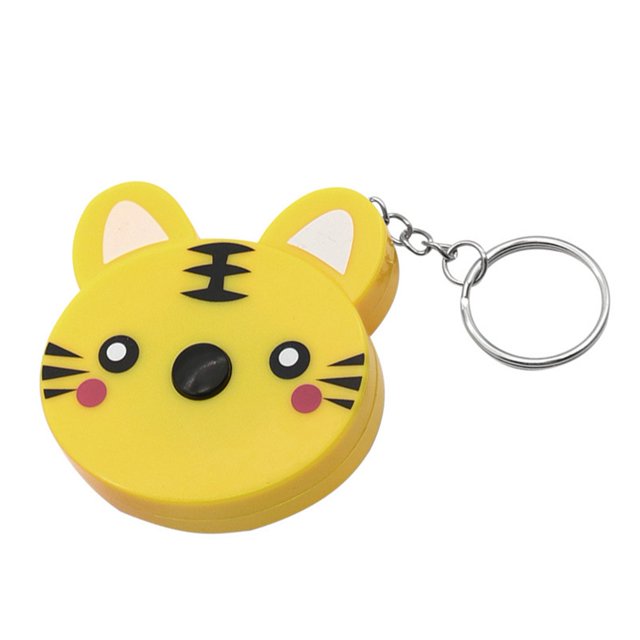 BTOER 0-150cm Or 0-60 Inches Mini Portable Cartoon Tape Measure 0-150cm 0-60 Inch With Key Ring Automatic Metric Imperial Hand Tools