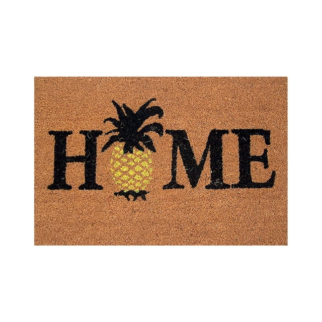 asddcavvf Pineapple Letter Printed Door Mat Door Carpet For Entrance Front Door Outdoor Entrance Porch Mat With Polyester Floor Mat Room Size Rugs