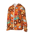 thumbnail image 3 of Goofa Monster Truck Printed Women's UPF 50+ Sun Protection Hoodie Jacket Lightweight Long Sleeve Sun Shirt for Women with Pocket Hiking Outdoor-XX-Large, 3 of 9