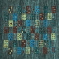 thumbnail image 1 of Ahgly Company Indoor Square Abstract Light Blue Contemporary Area Rugs, 5' Square, 1 of 4