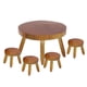 thumbnail image 3 of Silla de mesa para casa de muñecas de madera maciza 1:12, muebles en miniatura simulados, decoración para comedor y cocina, 3 of 9