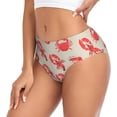 thumbnail image 2 of Fotbe Crab Lobster 1 Calzones Estampados para Mujer – Ropa Interior de Algodón, Cómoda, Suave y Elástica-3X-Large, 2 of 6