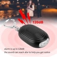 thumbnail image 4 of Tebru 2 In 1 Mini LED Flashlight Safety Personal Alarm for Women Portable Key Chain Black, Personal Alarm, Personal Alarm Portable, 4 of 8