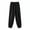 01 Black, variant on Women's Lightweight Summer Linen Harem Pants, Casual Elastic Waist Loose Lounge Beach Trousers with Pockets