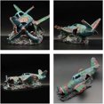 thumbnail image 5 of Fish tank decoration fighter vintage airplane ru submarine view fish shrimp shelter cave hiding resin resin aquarium decor turtle tank decoration, 5 of 5