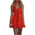 thumbnail image 2 of DailyTrove Women's Floral Print Ruffled Midi Dress - Polyester Casual & Garden Party Wear, Romantic for Gatherings, 2 of 5