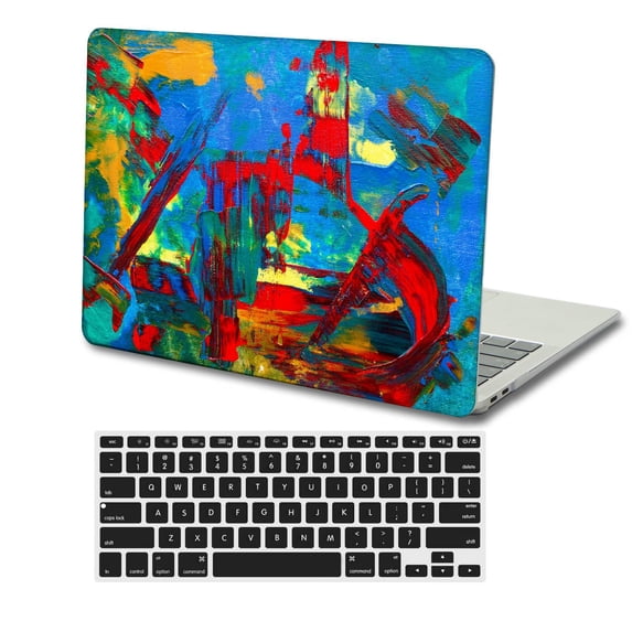 KSK KAISHEK Hard Shell Case Cover for MacBook Pro 13 inchs with Retina Display No Touch No USB-C, No CD-ROM + Black Keyboard Cover Model: A1425 & A1502 Red series 0670