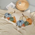 thumbnail image 6 of Fall Pillow Covers 16x16 Set of 2 Watercolor White Orange Blue Green Pumpkins Throw Pillows Outdoor Fall Decoration Pillow Cases Autumn Thanksgiving Harvest Cushion Case for Couch Home Decor, 6 of 7