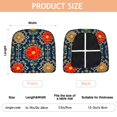 thumbnail image 3 of Pioneer Flower Seat Covers for Dining Room Chairs Set Of 4,Stretch Printed Washable Chair Seat Cover with Elastic Ties and Button,Removable Waterproof Couch Cushion Covers, 3 of 6