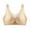 ZD-Beige, variant on XFLWAM Women's Mesh Floral Lace Lightweight Bras Full Figure No Underwire Bra Push Up Comfy Breathable Everyday Bralettes