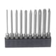 thumbnail image 1 of Juego de 10 piezas de puntas de destornillador Phillips ranurado PH1-PH3 SL4/4mm cabeza plana de 3" de longitud con imán, 1 of 7