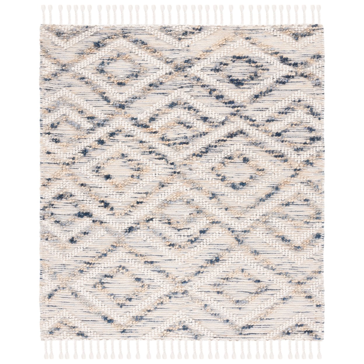 SAFAVIEH Natura Embla Southwestern Area Rug, Ivory/Blue, 5' x 8'