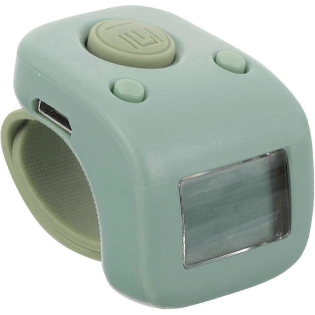 Contador de dedo, contador digital, contador de vueltas de natación, contador electrónico con clicker de anillo, contador de dedo silencioso recargable, contador electrónico de mano para dedo