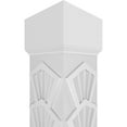 thumbnail image 4 of Ekena Millwork 10"W x 10'H Craftsman Classic Square Non-Tapered Coastal Fretwork Column w/ Mission Capital & Mission Base, 4 of 8