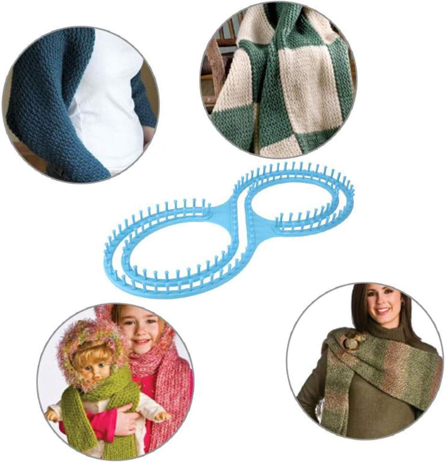 Petoto Afghan Loom Knitting Board, Knitting Loom Set, Weaving Looms for Beginners Adults for DIY Blanket, Hat, Scarf
