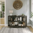 thumbnail image 2 of Jofran Rhapsody Mid-Century Modern 54" Open Storage Accent Cabinet, 2 of 8